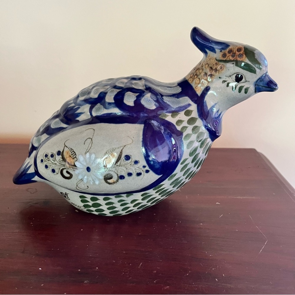 Tonala Mexico Pottery Bird Quail Partridge